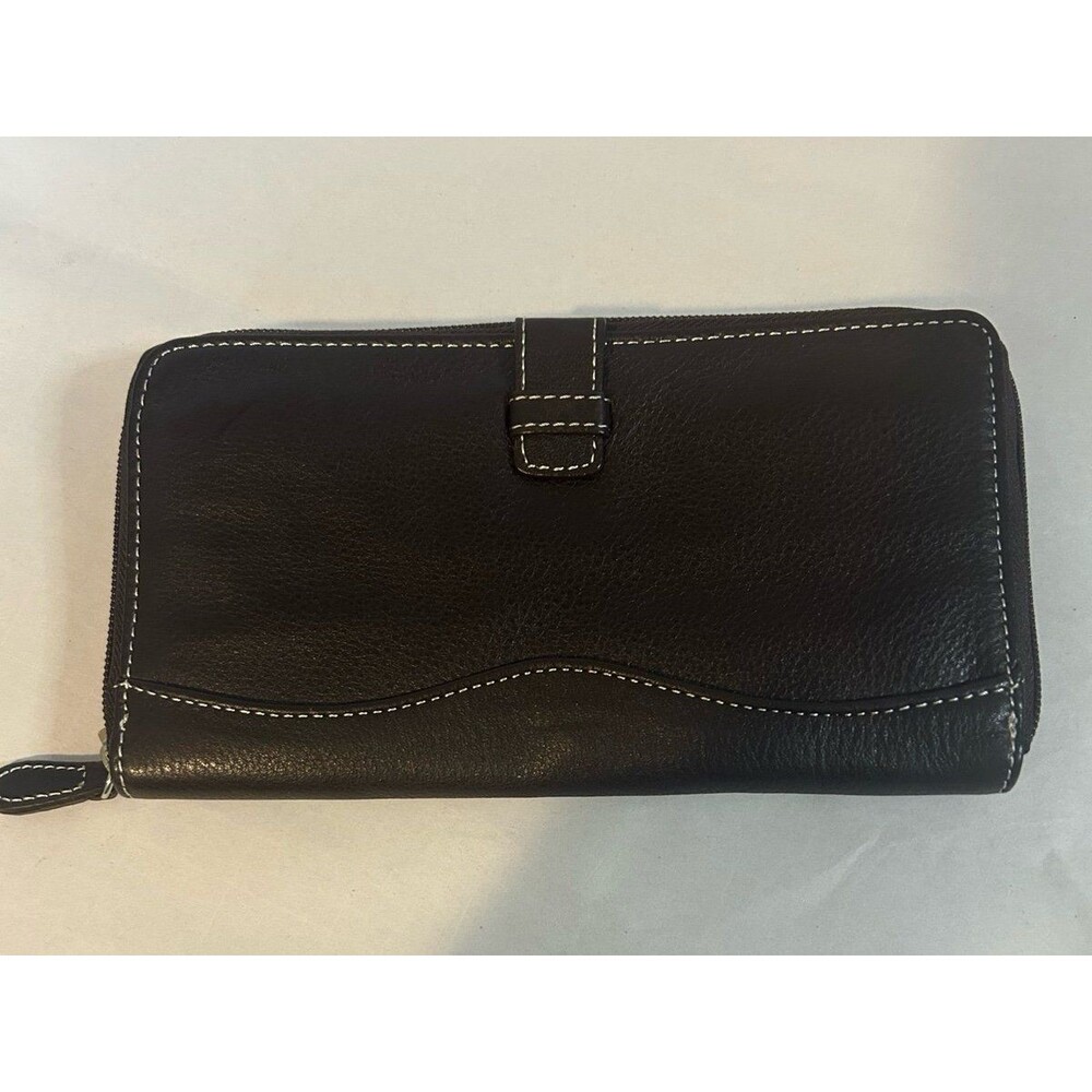 Wallet Leather Dark Brown